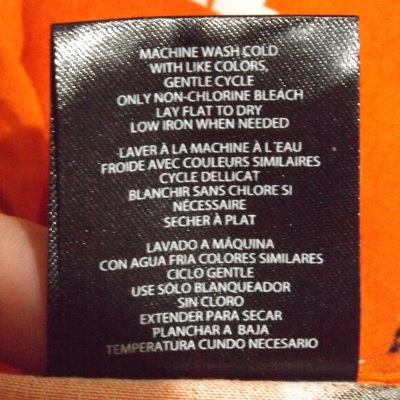 HALLOWEEN 2 Shirt, 3XL, Button front, Short sleeves, Pocket, Orange, Rayon - Picture 11 of 12